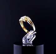 Gold ring with diamonds