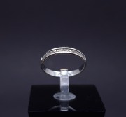 White gold ring with diamonds