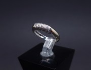 White gold ring with diamonds