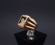 Men's gold ring