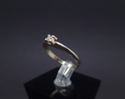 White gold ring with diamond