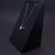 Gold chain and pendant with diamonds