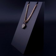Золотая подвеска с цирконами