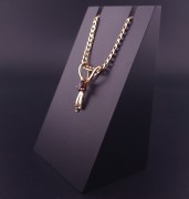 Gold pendant with colored stones