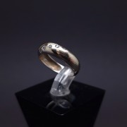 Gold ring with diamonds