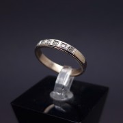 White gold ring with diamonds