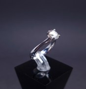 Золотое кольцо с бриллиантом 1.14ct  J-SI1