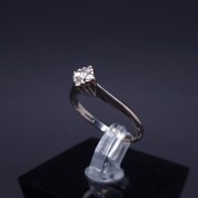 White gold ring with diamonds