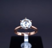 Золотое кольцо с бриллиантом 1.75ct   SI2  I-J