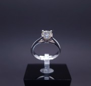 Gold ring with diamond 1.14ct  J-SI1