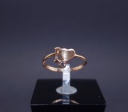 Gold ring with zircon