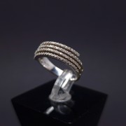 White gold ring with diamonds