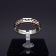 White gold ring with diamonds