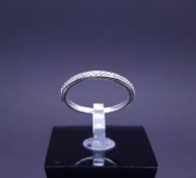 White gold ring with diamonds