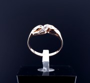Gold ring with zircons
