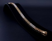 Gold bracelet with diamonds 