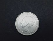 Silver coin Netherlands 2 1/2 Gulden Wilhelmina 1939