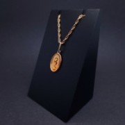  Gold pendant "Bless and save"