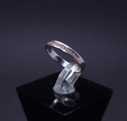 White gold ring with diamonds