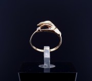 Gold ring with diamond