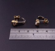Золотые серьги с бриллиантами 