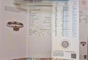 Золотое кольцо с бриллиантом 1.14ct  J-SI1