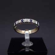 White gold ring with diamonds