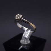 White gold ring with diamonds