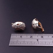 Gold earrings with diamonds (NEW)