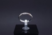 White gold ring with diamonds