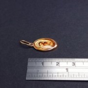  Gold pendant "Bless and save"