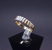 Gold ring with zircon