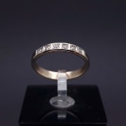 White gold ring with diamonds