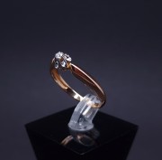 Gold ring with diamond