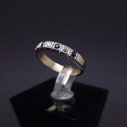 White gold ring with diamonds