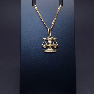 Gold Pendant "Scales"