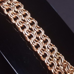 Gold bracelet “Double bismarck “
