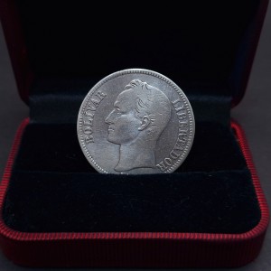 Silver coin Venezuela, Gram 25, Bolivares, 1935