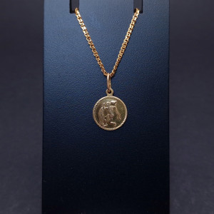 Gold Pendant "Aquarius"