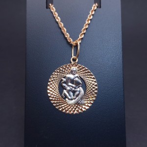 Gold Pendant "Aquarius"