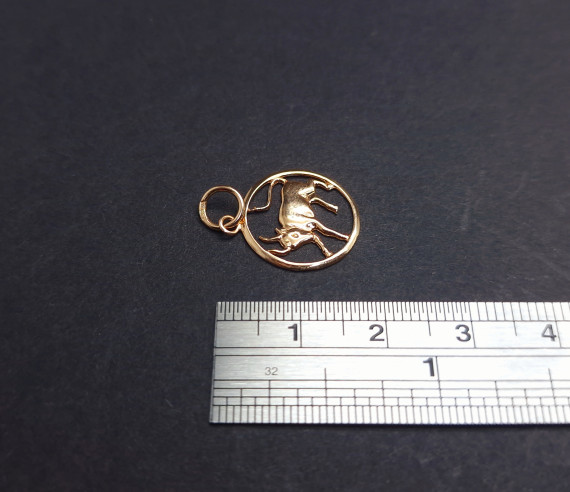 Gold Pendant "Taurus"