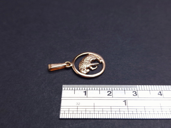 Gold pendant "Aries"