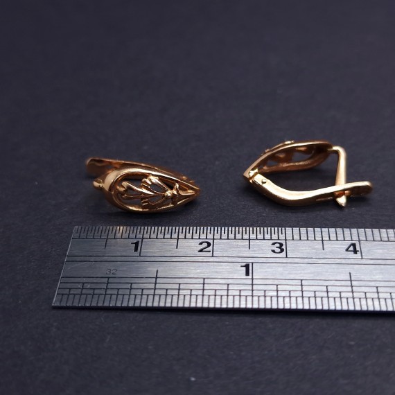 Gold earrings