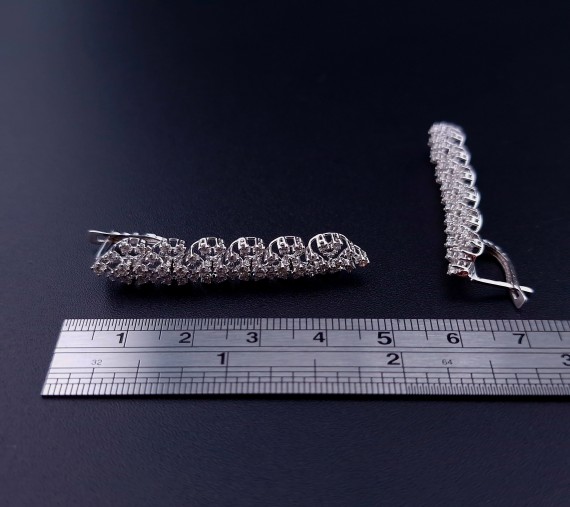 Kuldkõrvarõngad teemantidega  "Efe Model Jewellery"