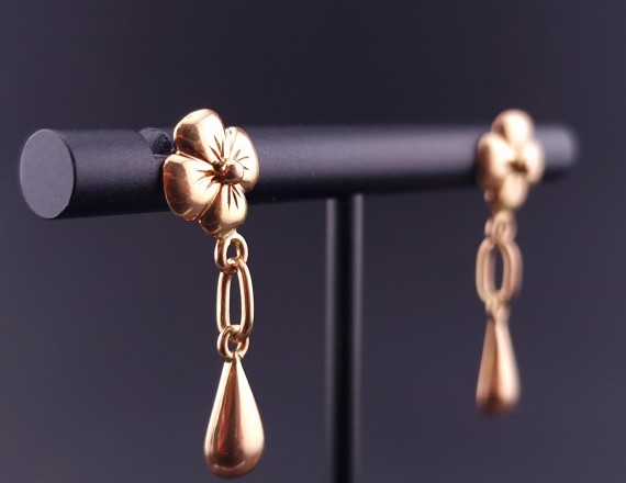 Vintage gold earrings 