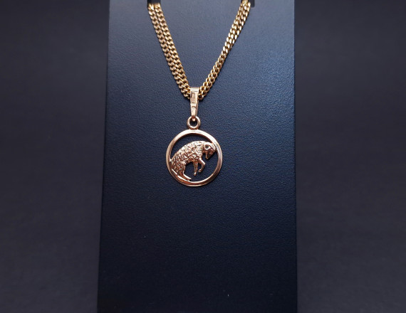 Gold pendant "Aries"