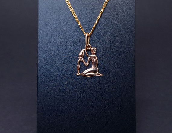 Gold Pendant "Aquarius"