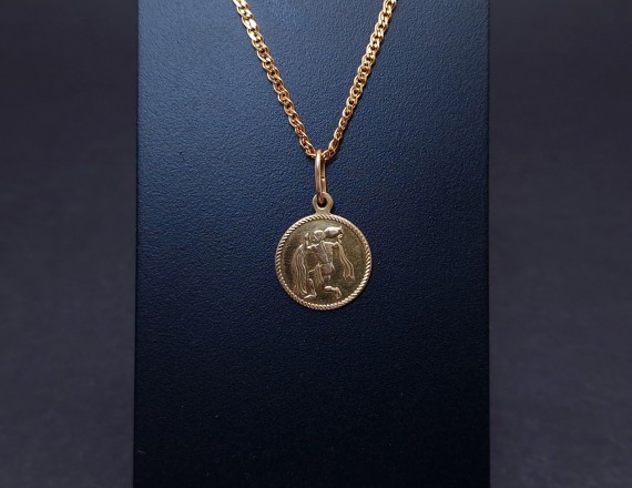 Gold Pendant "Aquarius"