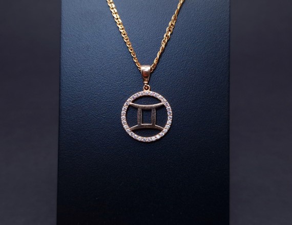 Gold Pendant "Gemini"