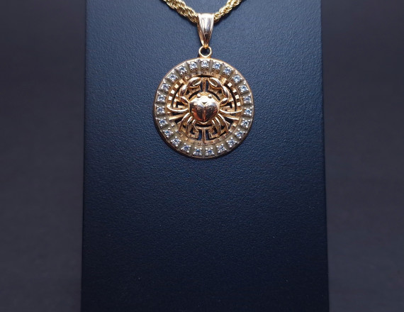 Gold Pendant "Cancer"